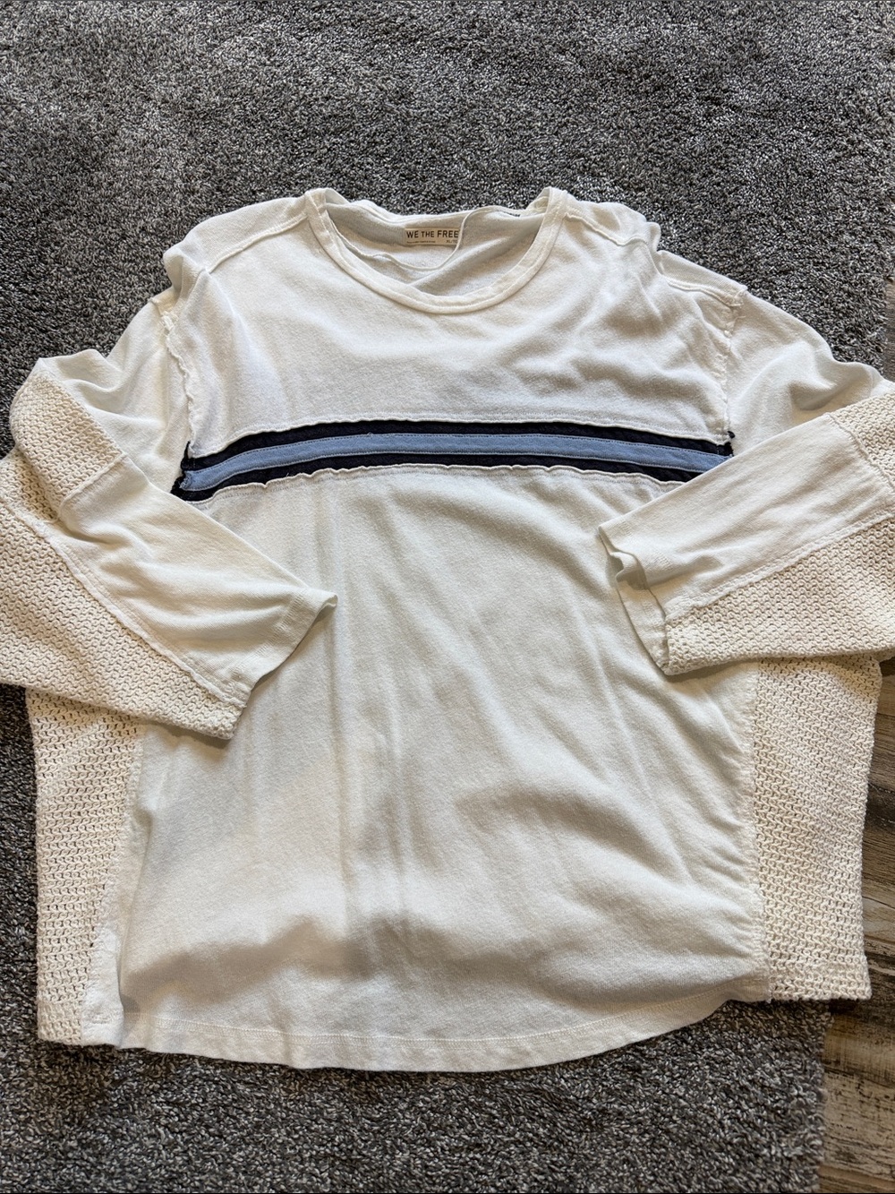 We the Free long sleeves with Navy Stripe